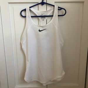 White Nike workout tank